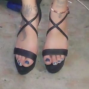 Black heels